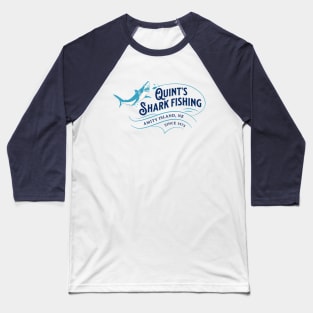 Quint's Shark Fishing - Amity Island Baseball T-Shirt